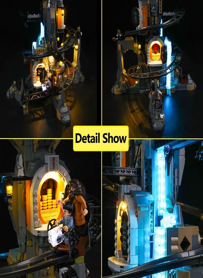 Kyglaring LED Light Kit Compatible with Lego 76417 Model Set, Lighting Accessories Compatible with Gringotts Wizard Bench, Lights Only (Model Not Included), Remote Sound Version - Image 3